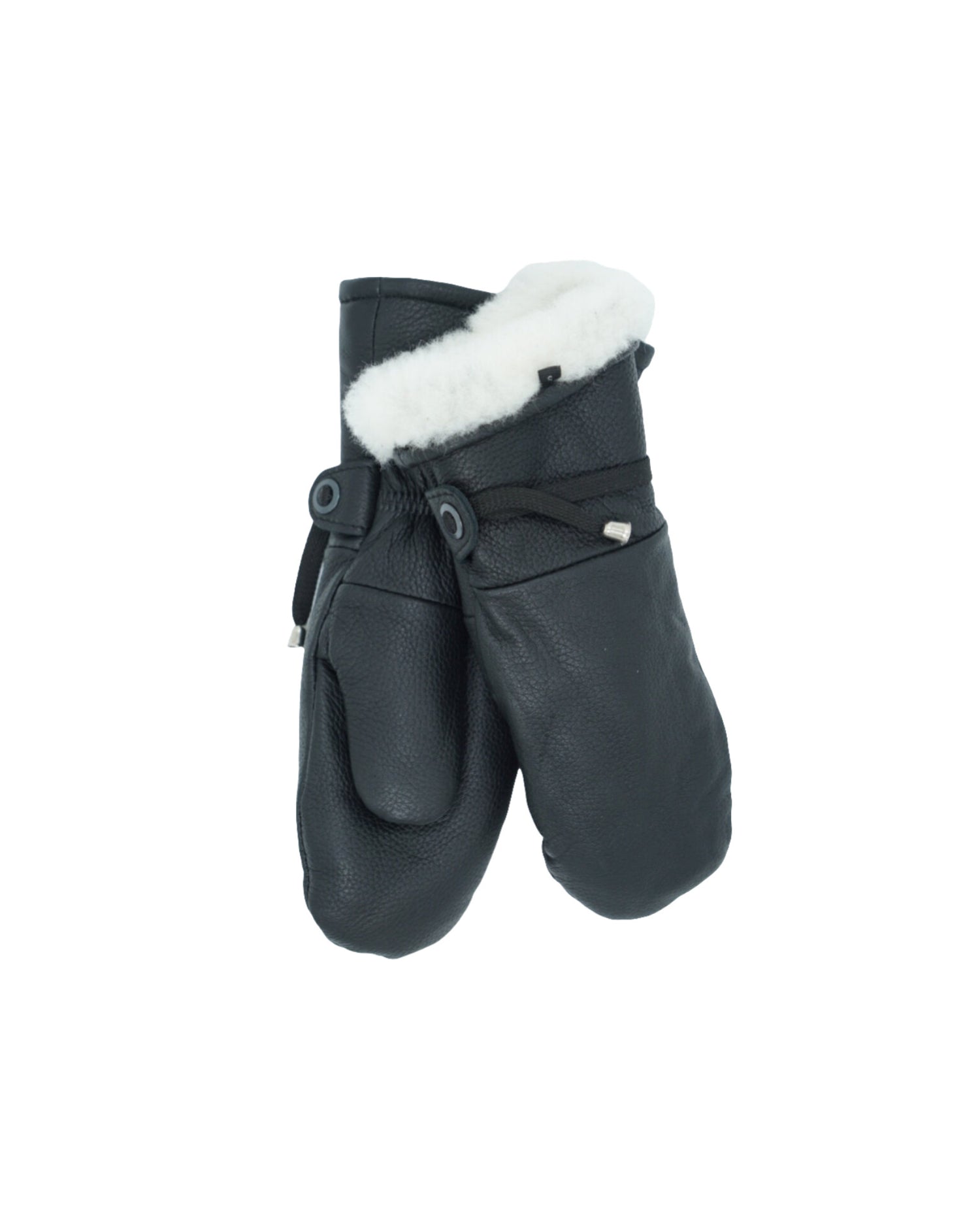 Sorte elgskinnsvotter fra Snekkerbua – varme og stilige votter i ekte elgskinn, ideelle for kalde dager.