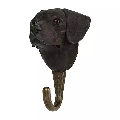 Labrador-Krok – en solid og dekorativ krok i støpejern, perfekt for hundeelskere. Tilgjengelig hos Snekkerbua.