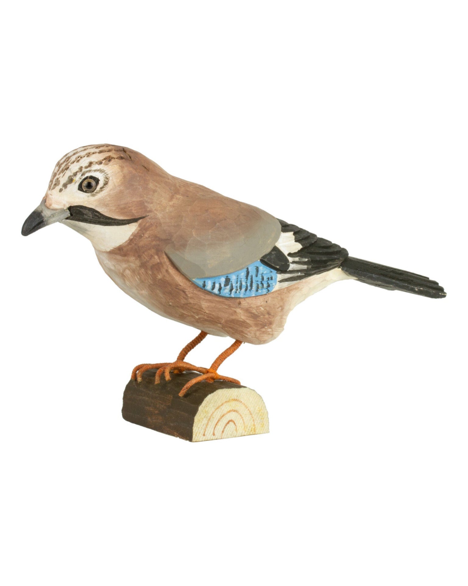 Nøtteskrike – trefugl fra Wildlife Garden hos Snekkerbua, håndmalt trefigur med naturtro detaljer. En vakker dekorasjon for fugleelskere og samlere.